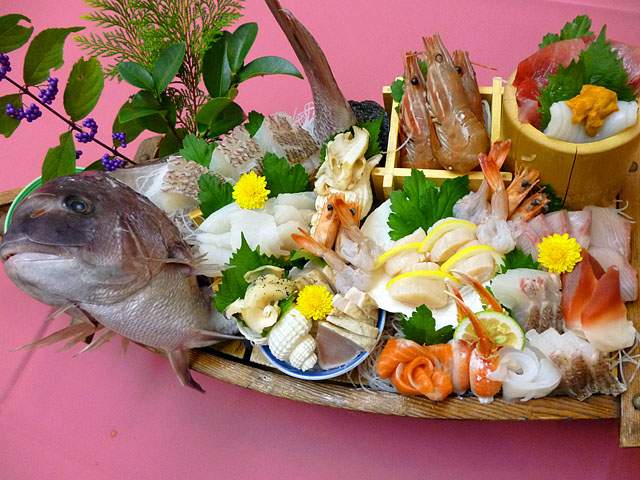 刺身舟盛り